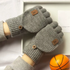 Winter Knitted Fingerless Gloves Warm Thick Touchscreen Half Finger Men Women