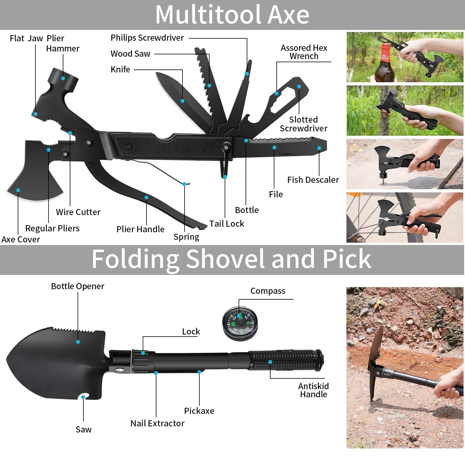 142PCS Survival Kit – Professional Camping & Outdoor Emergency Gear ,Molle Pouch
