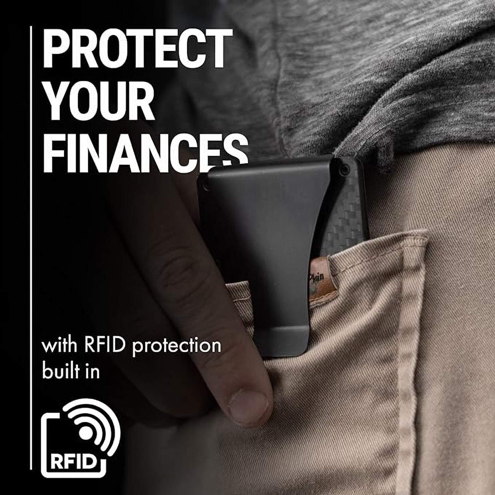 Slim RFID Blocking Money Clip Wallet – Minimalist Card & ID Holder Men & Women