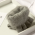 Winter Knitted Fingerless Gloves Thick Warm Touchscreen Half-Finger Gloves