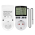 Digital Temperature Controller Timer Socket Heating Cooling Plug 110–230V