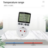 Digital Temperature Controller Timer Socket Heating Cooling Plug 110–230V