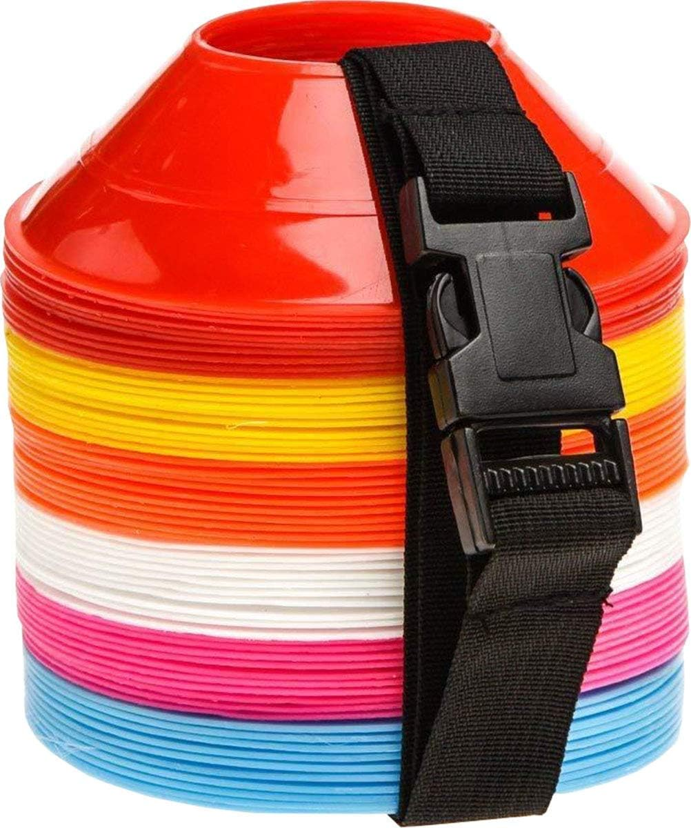 Mini Soccer Cones Set – Agility Training Disc Markers with Shoulder Strap