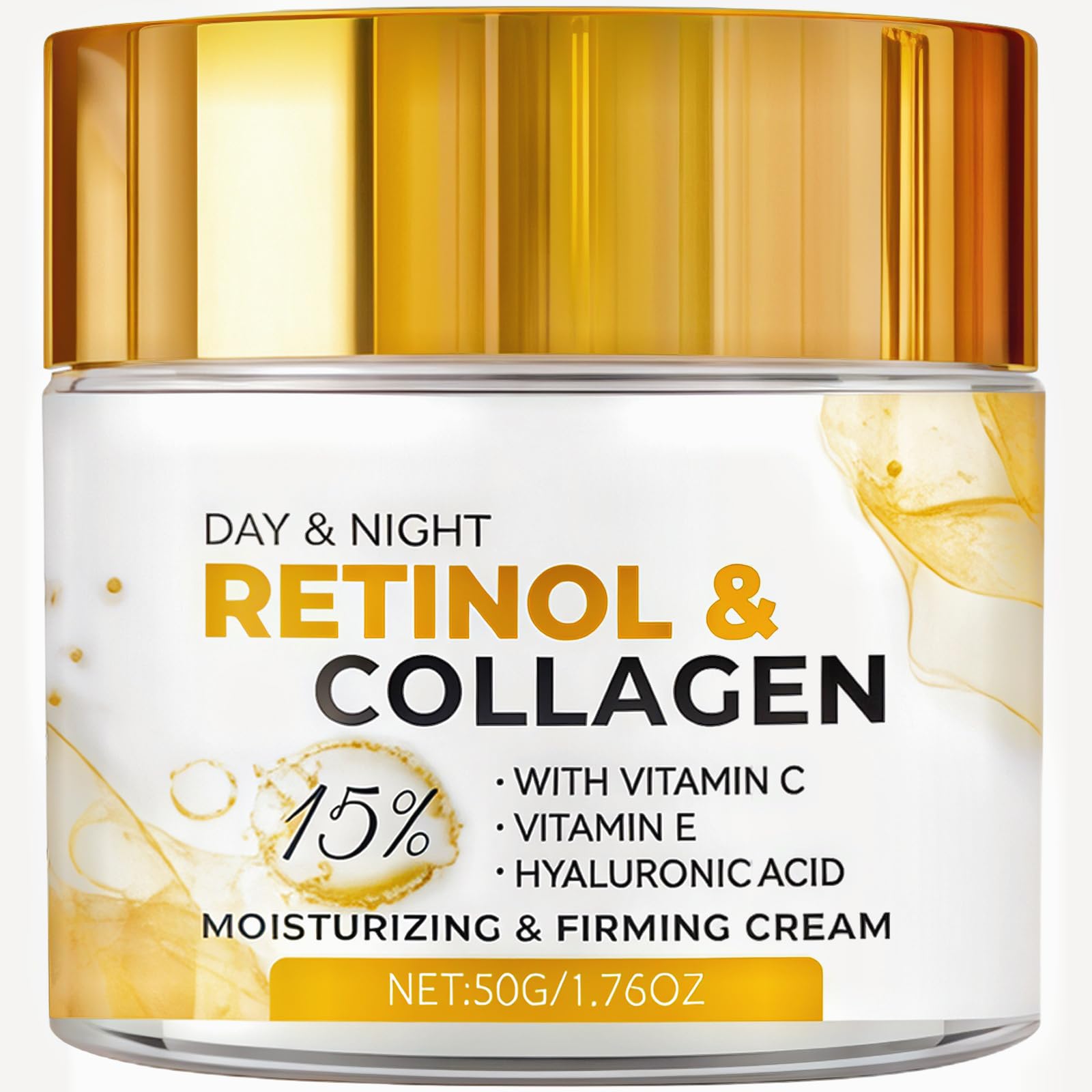 Retinol Cream for Face Anti Aging: Retinol Face Neck Wrinkle Cream with Collagen Hyaluronic Acid - Night Moisturizer for Men Women - Anti Aging Facial Skin Care Gifts for Mom Dad Sister