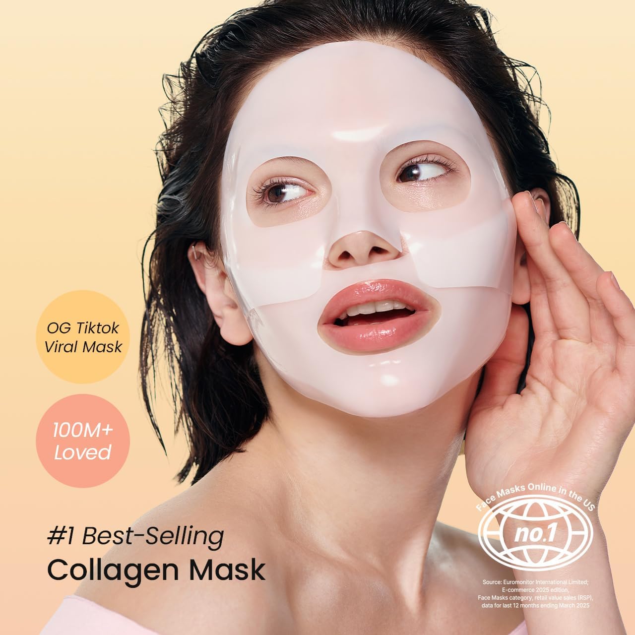 BIODANCE Bio-Collagen Real Deep Mask, Hydrogel Mask, Pore Minimizing, Elasticity Improvement, Korean Skincare | 1.19oz(34g) x 4ea