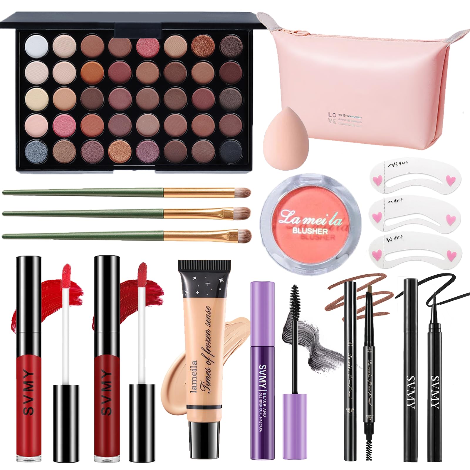 Makeup Set for Women, Makeup Full Kit for Beginners & Professionals, Travel Makeup Set for Teens & Adults, Makeup Gift Set for Girls, Eyeshadow Palette, Lip Gloss, Face & Eye Make up
